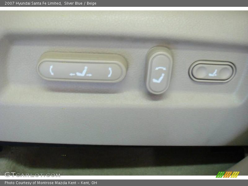 Silver Blue / Beige 2007 Hyundai Santa Fe Limited