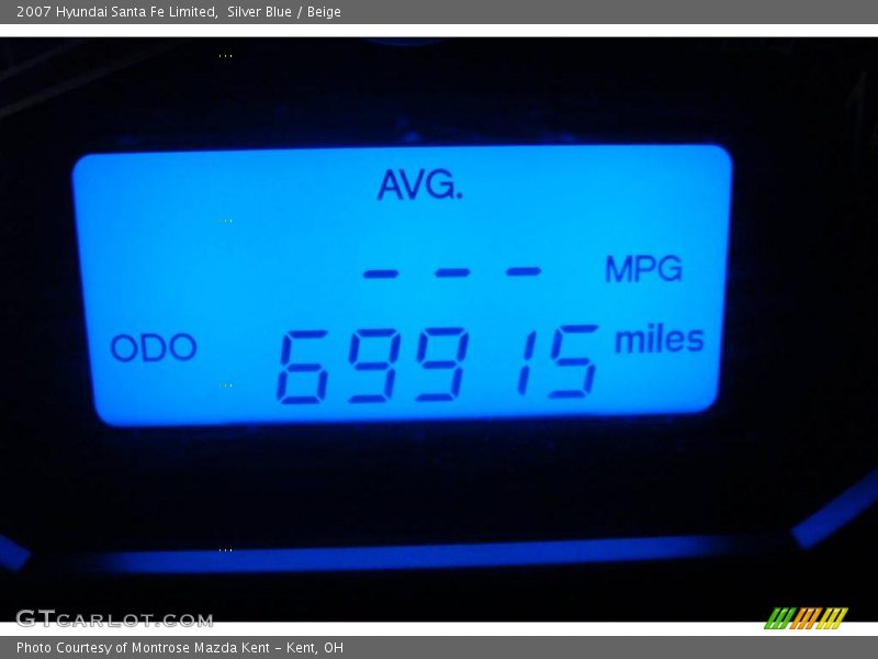 Silver Blue / Beige 2007 Hyundai Santa Fe Limited