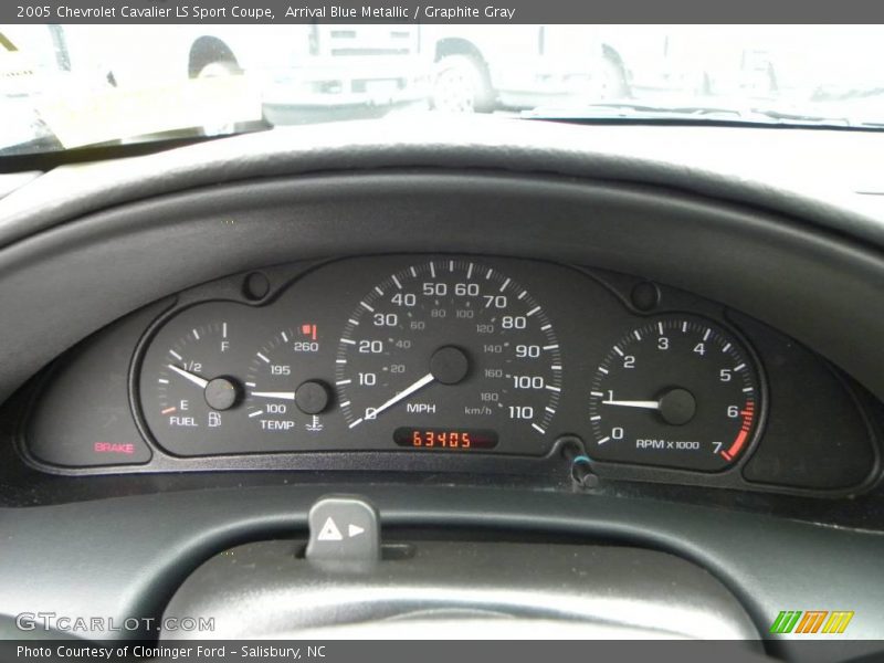 Arrival Blue Metallic / Graphite Gray 2005 Chevrolet Cavalier LS Sport Coupe
