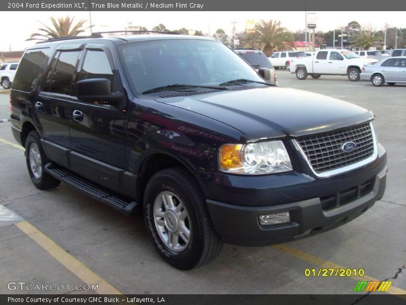 True Blue Metallic / Medium Flint Gray 2004 Ford Expedition XLT