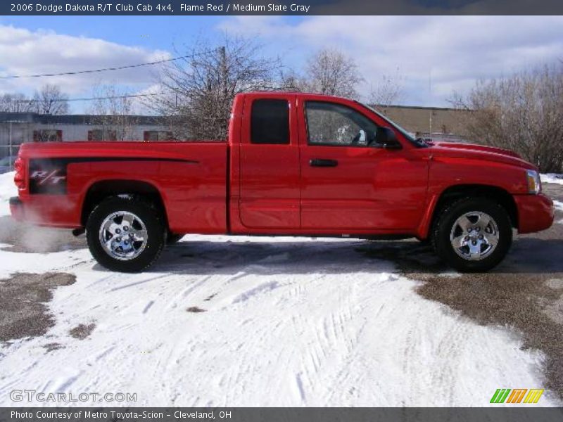 Flame Red / Medium Slate Gray 2006 Dodge Dakota R/T Club Cab 4x4