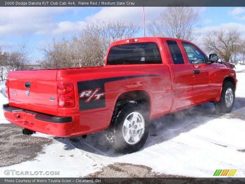 Flame Red / Medium Slate Gray 2006 Dodge Dakota R/T Club Cab 4x4