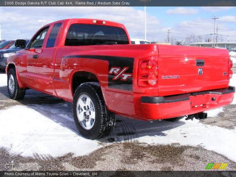 Flame Red / Medium Slate Gray 2006 Dodge Dakota R/T Club Cab 4x4