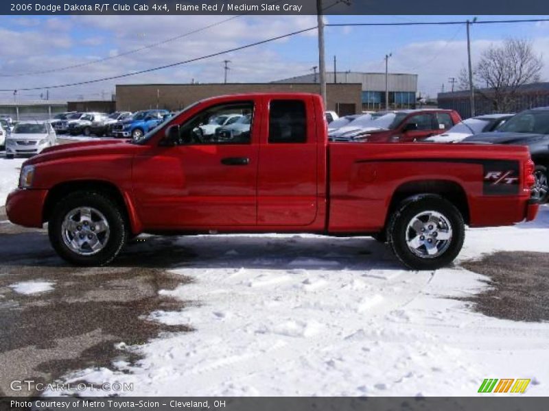 Flame Red / Medium Slate Gray 2006 Dodge Dakota R/T Club Cab 4x4