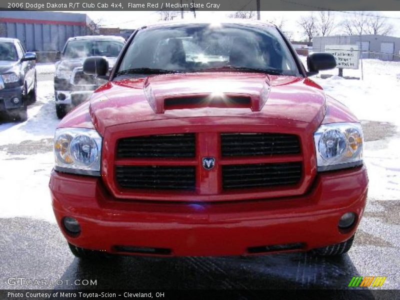 Flame Red / Medium Slate Gray 2006 Dodge Dakota R/T Club Cab 4x4