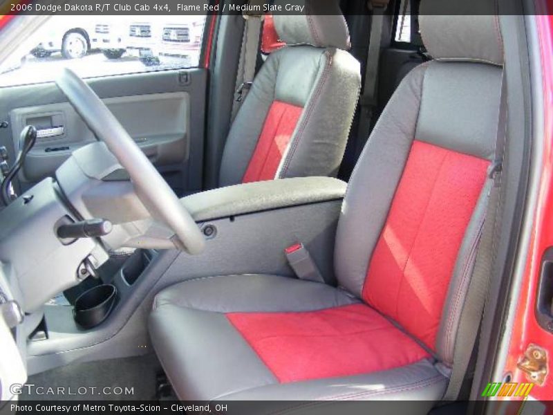Flame Red / Medium Slate Gray 2006 Dodge Dakota R/T Club Cab 4x4