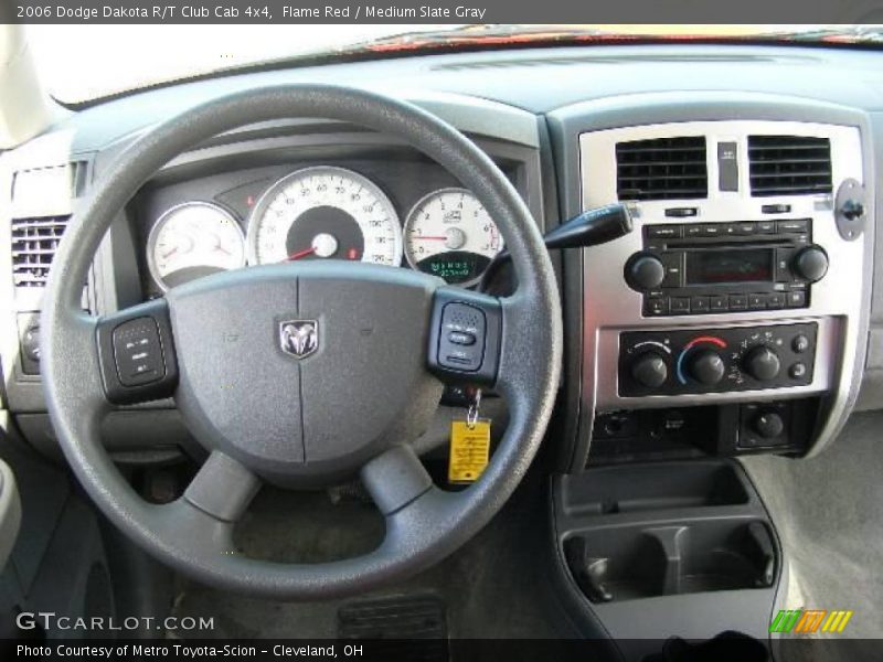 Flame Red / Medium Slate Gray 2006 Dodge Dakota R/T Club Cab 4x4