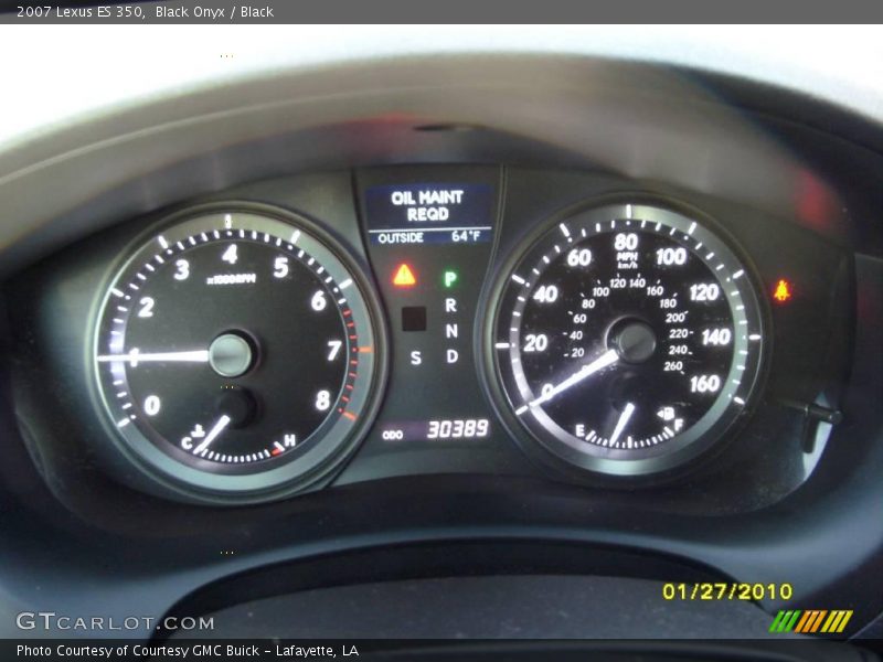 Black Onyx / Black 2007 Lexus ES 350
