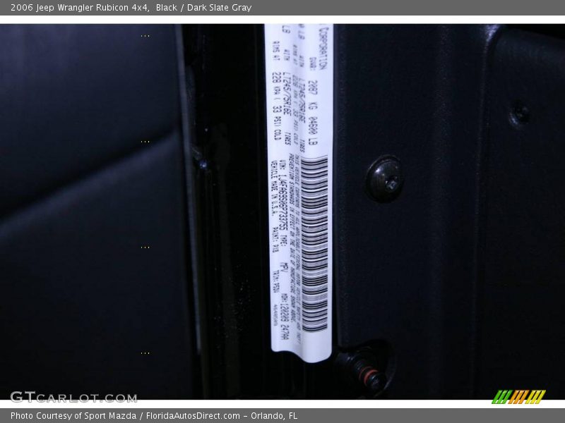 Black / Dark Slate Gray 2006 Jeep Wrangler Rubicon 4x4