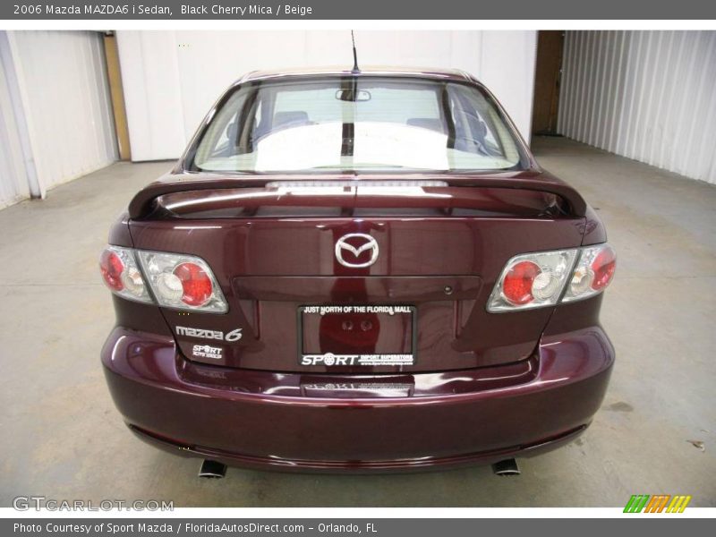 Black Cherry Mica / Beige 2006 Mazda MAZDA6 i Sedan