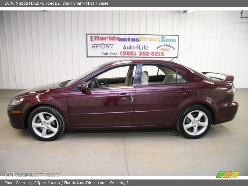 Black Cherry Mica / Beige 2006 Mazda MAZDA6 i Sedan