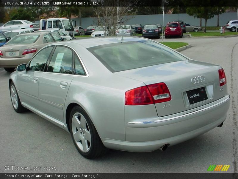 Light Silver Metallic / Black 2007 Audi A8 4.2 quattro