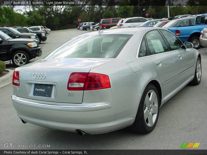 Light Silver Metallic / Black 2007 Audi A8 4.2 quattro