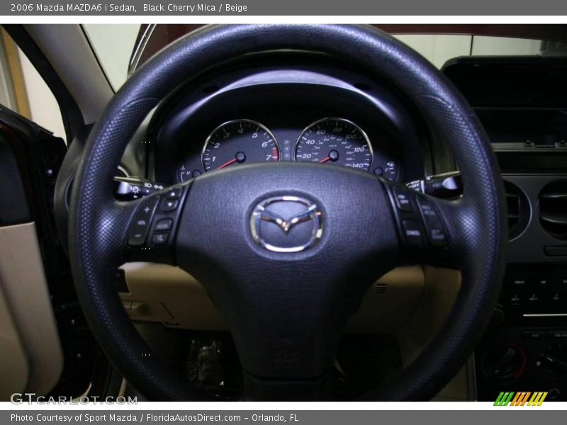 Black Cherry Mica / Beige 2006 Mazda MAZDA6 i Sedan