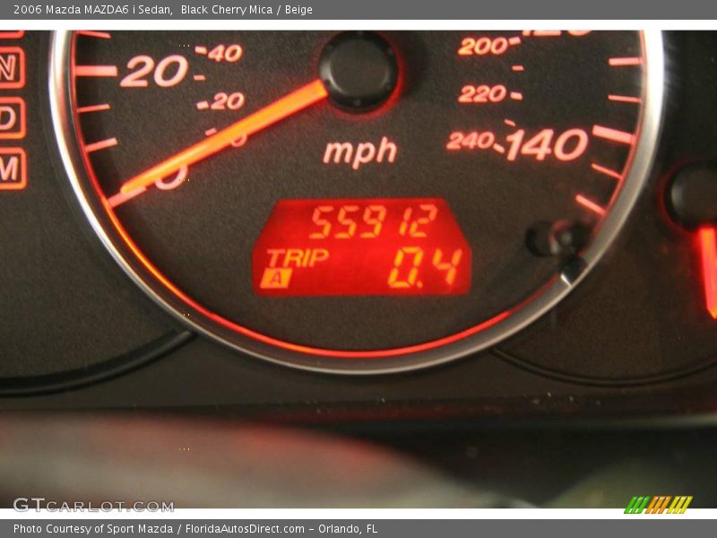 Black Cherry Mica / Beige 2006 Mazda MAZDA6 i Sedan