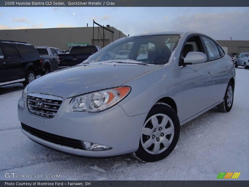 QuickSilver Metallic / Gray 2008 Hyundai Elantra GLS Sedan