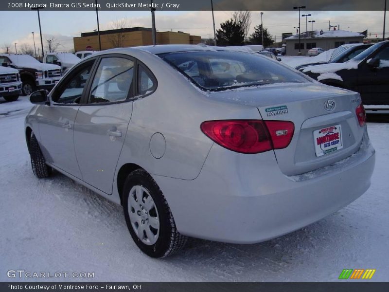 QuickSilver Metallic / Gray 2008 Hyundai Elantra GLS Sedan