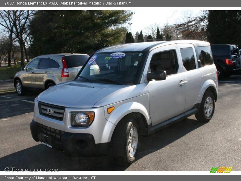 Alabaster Silver Metallic / Black/Titanium 2007 Honda Element EX AWD