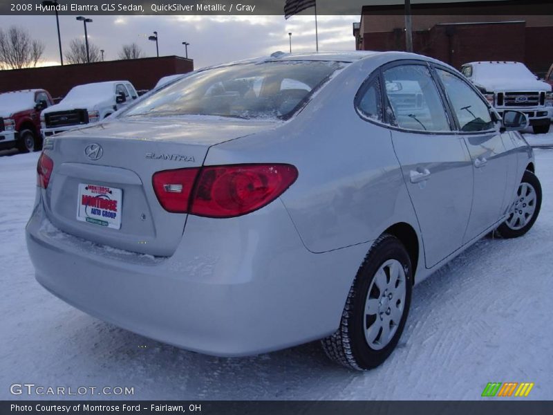 QuickSilver Metallic / Gray 2008 Hyundai Elantra GLS Sedan