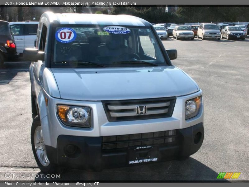 Alabaster Silver Metallic / Black/Titanium 2007 Honda Element EX AWD