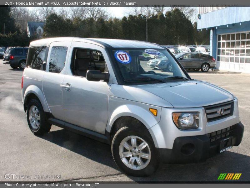 Alabaster Silver Metallic / Black/Titanium 2007 Honda Element EX AWD