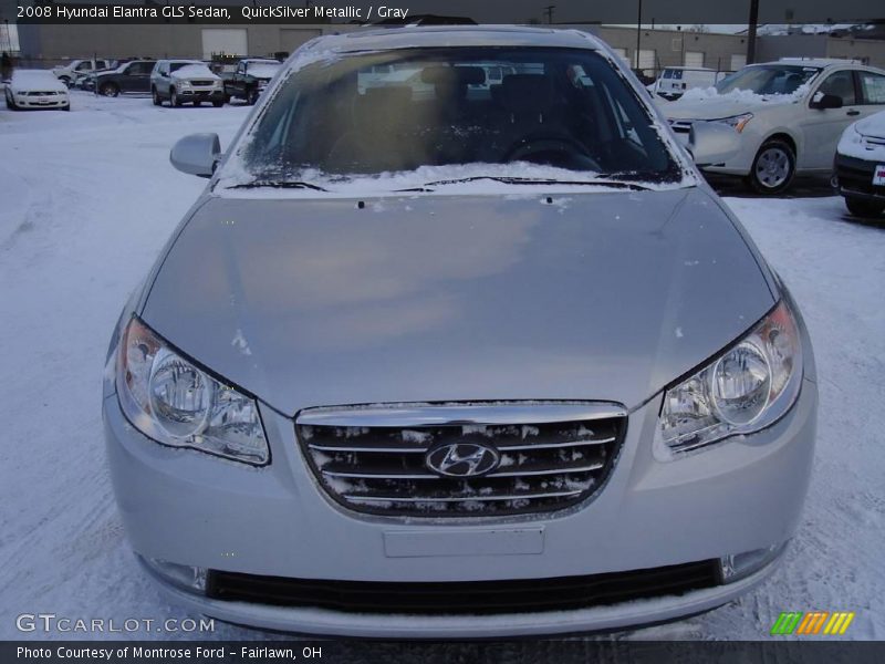 QuickSilver Metallic / Gray 2008 Hyundai Elantra GLS Sedan