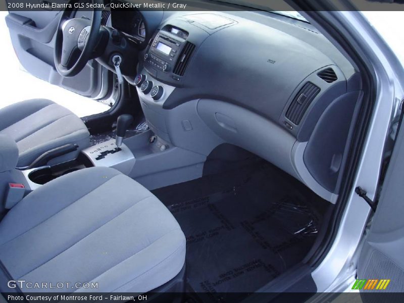QuickSilver Metallic / Gray 2008 Hyundai Elantra GLS Sedan