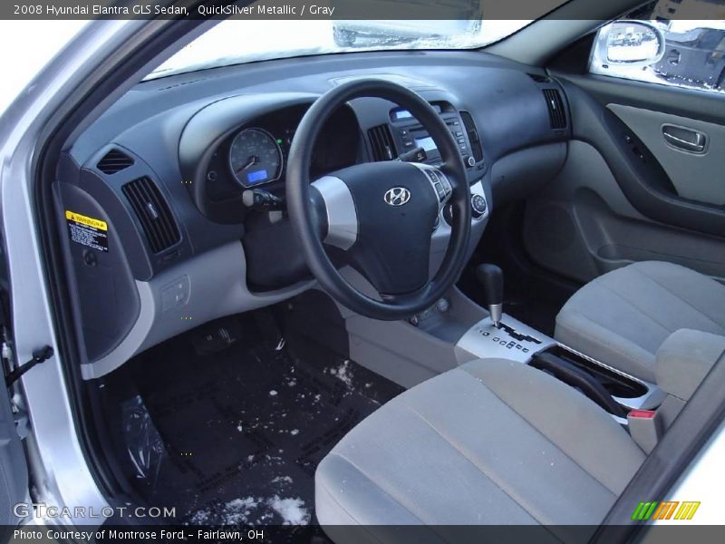 QuickSilver Metallic / Gray 2008 Hyundai Elantra GLS Sedan