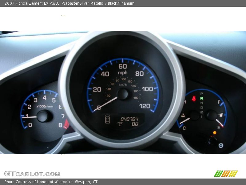 Alabaster Silver Metallic / Black/Titanium 2007 Honda Element EX AWD