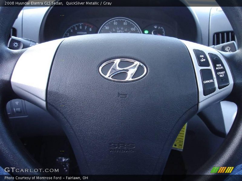 QuickSilver Metallic / Gray 2008 Hyundai Elantra GLS Sedan