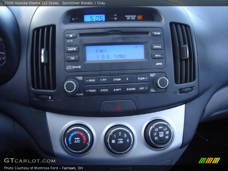 QuickSilver Metallic / Gray 2008 Hyundai Elantra GLS Sedan