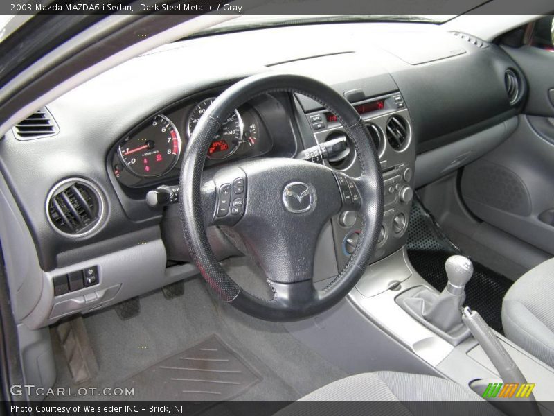 Dark Steel Metallic / Gray 2003 Mazda MAZDA6 i Sedan