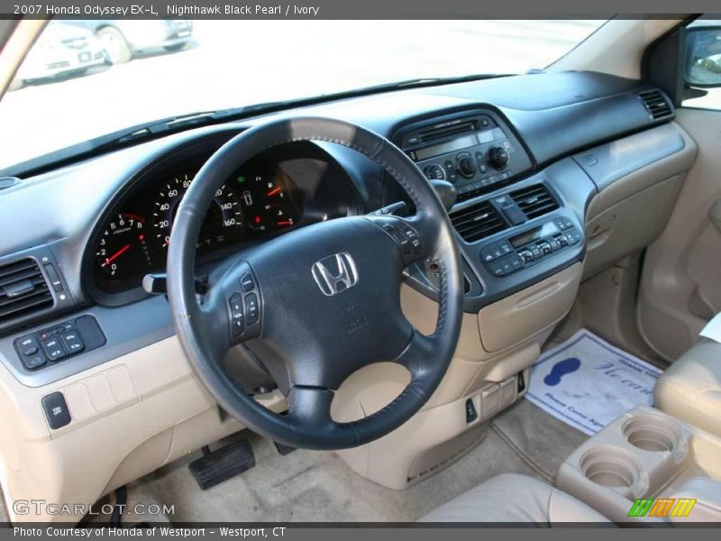 Nighthawk Black Pearl / Ivory 2007 Honda Odyssey EX-L