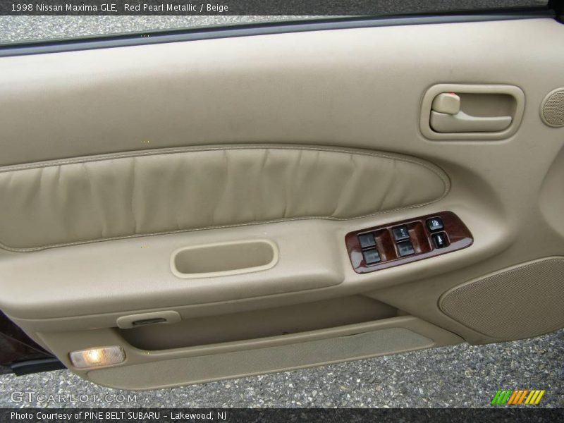 Red Pearl Metallic / Beige 1998 Nissan Maxima GLE