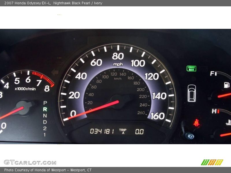 Nighthawk Black Pearl / Ivory 2007 Honda Odyssey EX-L