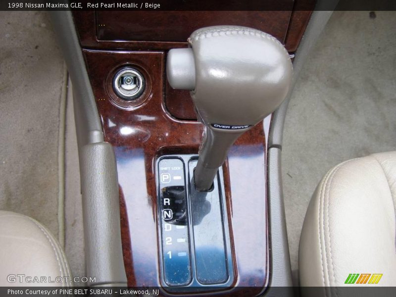 Red Pearl Metallic / Beige 1998 Nissan Maxima GLE