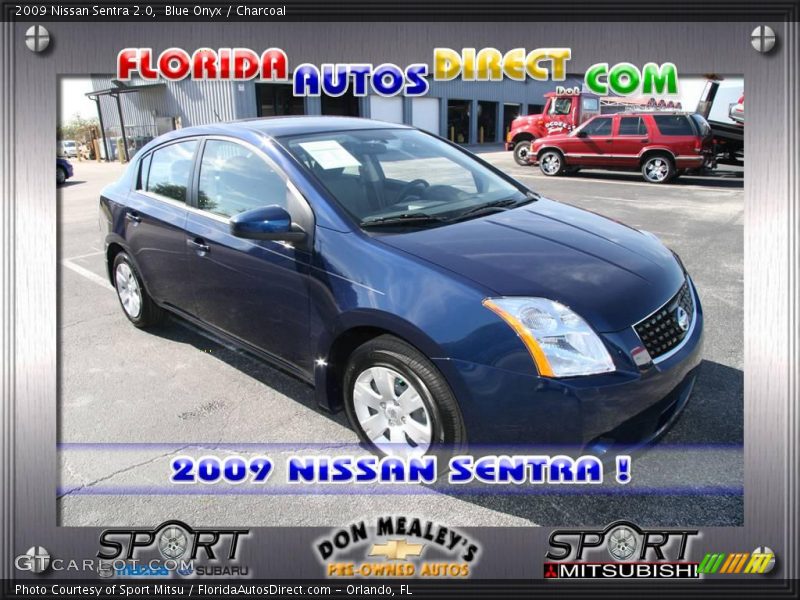 Blue Onyx / Charcoal 2009 Nissan Sentra 2.0