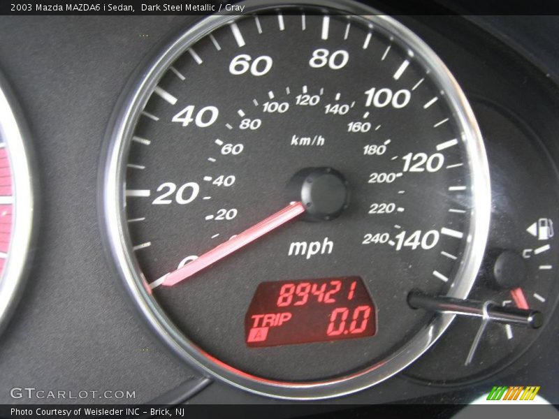 Dark Steel Metallic / Gray 2003 Mazda MAZDA6 i Sedan