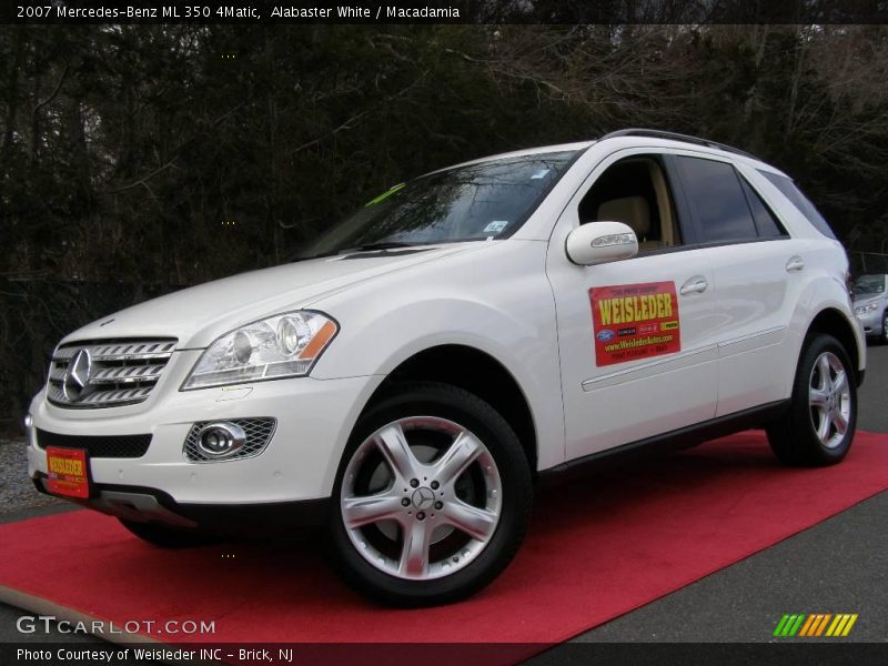 Alabaster White / Macadamia 2007 Mercedes-Benz ML 350 4Matic