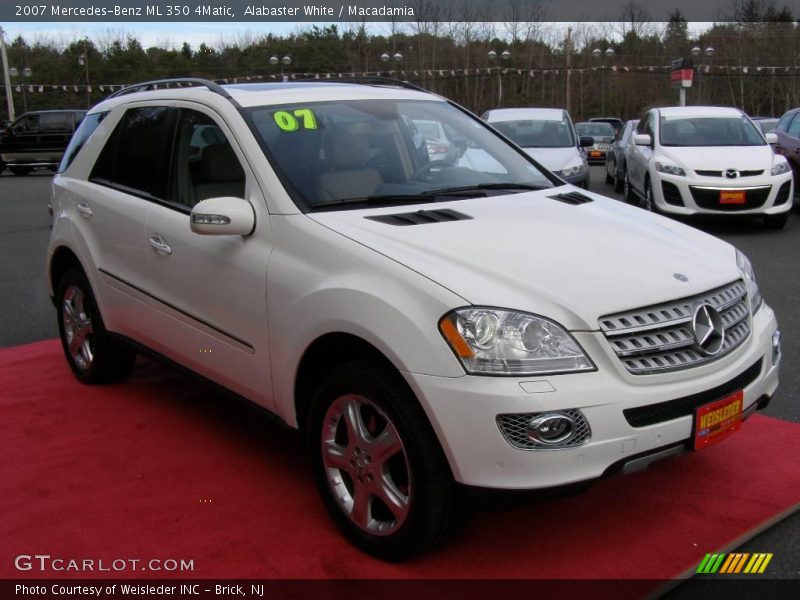 Alabaster White / Macadamia 2007 Mercedes-Benz ML 350 4Matic