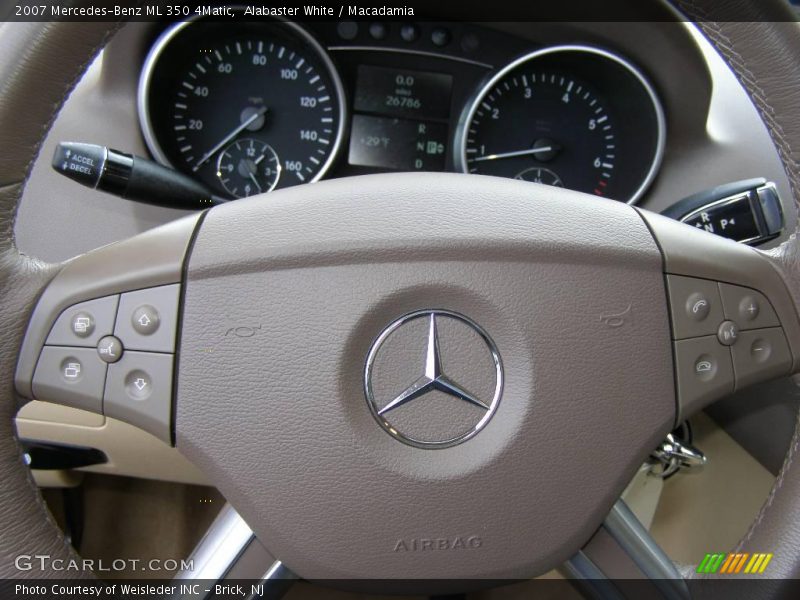 Alabaster White / Macadamia 2007 Mercedes-Benz ML 350 4Matic