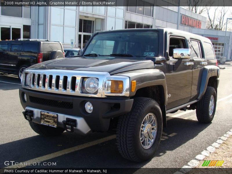 Graphite Metallic / Ebony Black/Pewter 2008 Hummer H3 Alpha