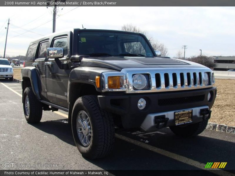 Graphite Metallic / Ebony Black/Pewter 2008 Hummer H3 Alpha