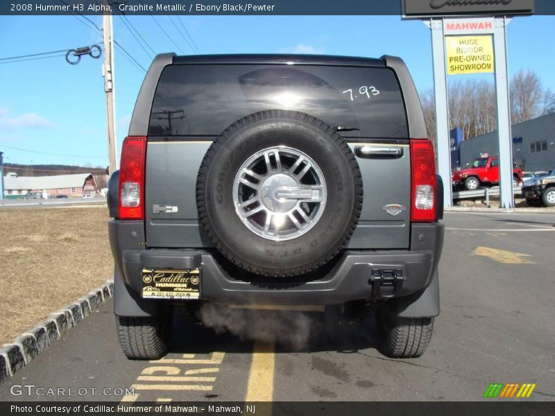 Graphite Metallic / Ebony Black/Pewter 2008 Hummer H3 Alpha
