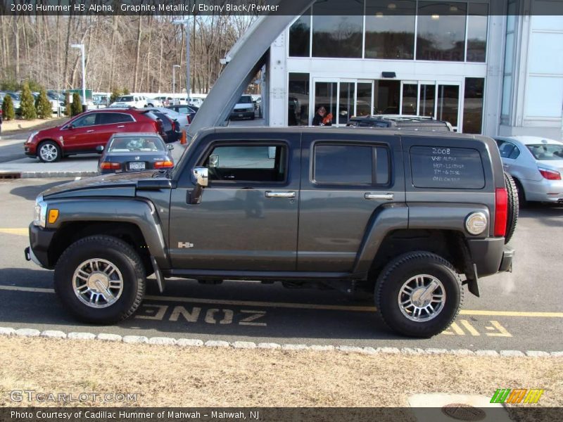 Graphite Metallic / Ebony Black/Pewter 2008 Hummer H3 Alpha