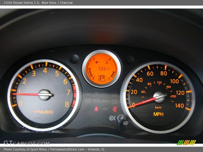 Blue Onyx / Charcoal 2009 Nissan Sentra 2.0