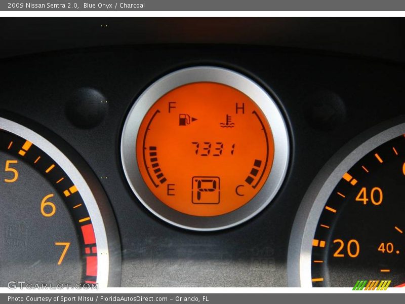 Blue Onyx / Charcoal 2009 Nissan Sentra 2.0