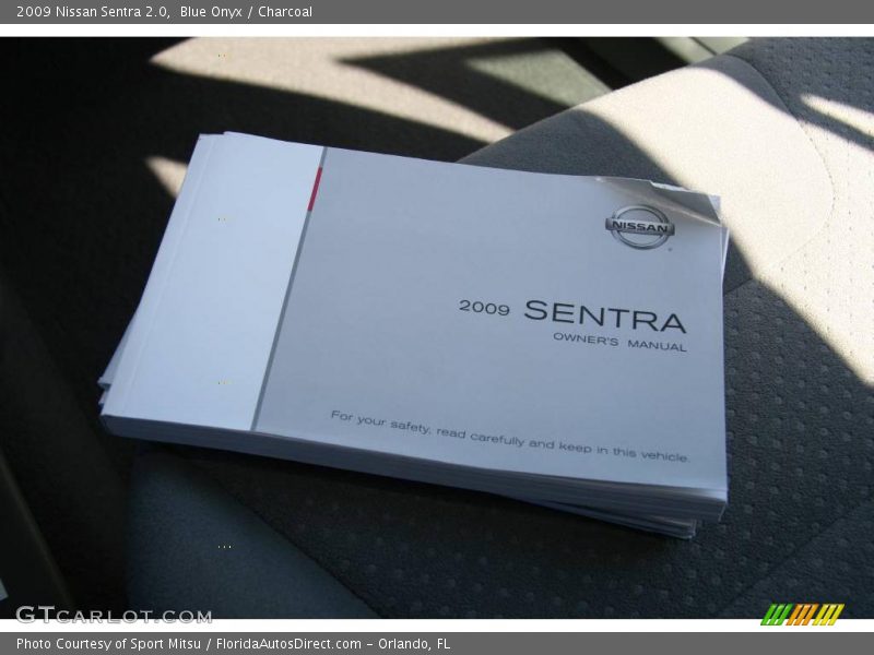 Blue Onyx / Charcoal 2009 Nissan Sentra 2.0