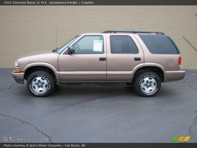 Sandalwood Metallic / Graphite 2003 Chevrolet Blazer LS 4x4