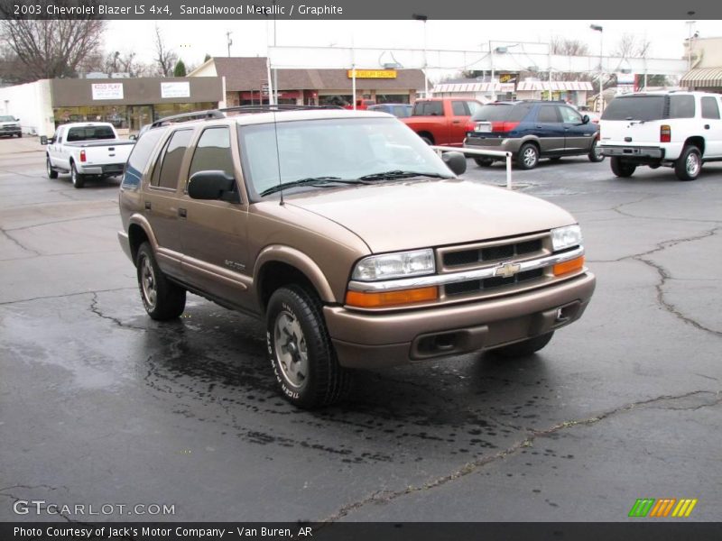 Sandalwood Metallic / Graphite 2003 Chevrolet Blazer LS 4x4